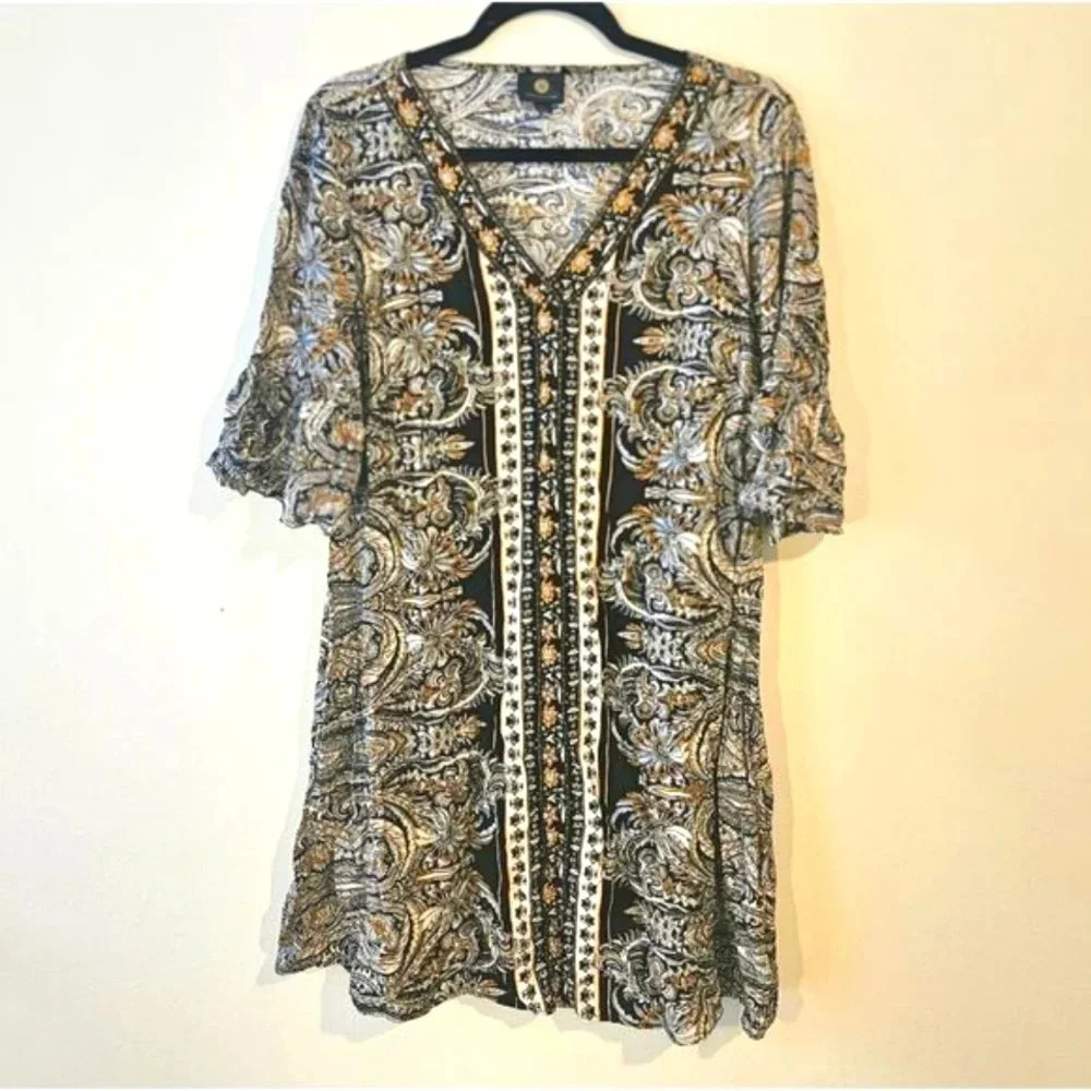 JM Collection Rayon Caftan Dress